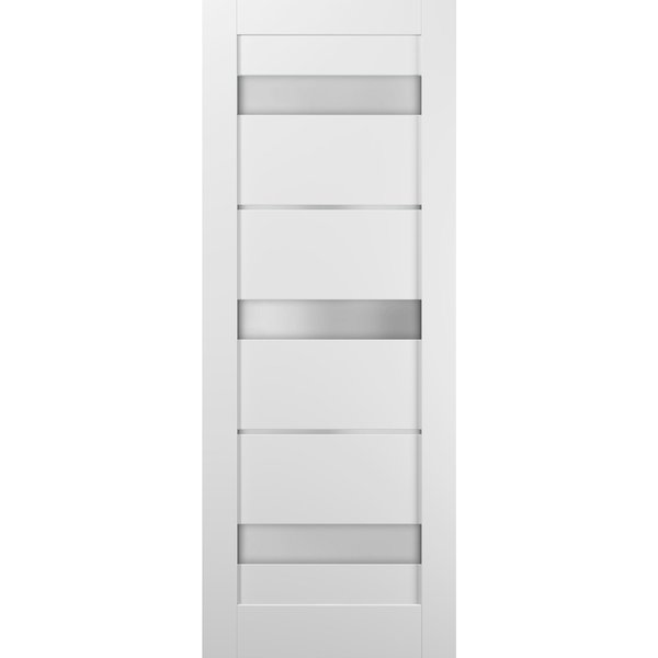 Sartodoors Closet Bypass Interior Door, 84" x 84", Gray QUADRO4055S-WS-3084